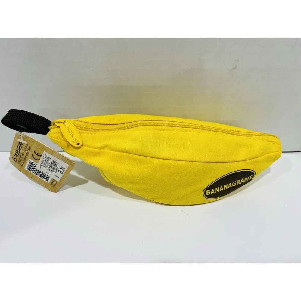 Bananagrams Classic Game Anagrams Letter Tile Set in Banana Pouch New-sealed